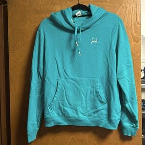 Cinch hoodie - teal size medium